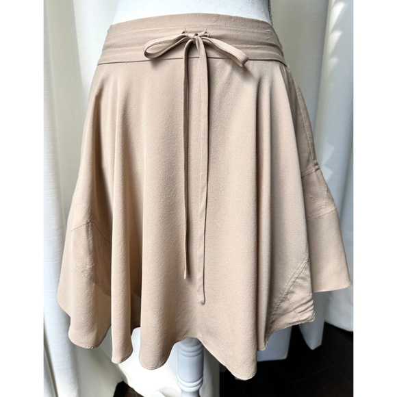 A.L.C. Women's Silk Mini Skirt in Dusty Pink, Size 2 - Picture 4 of 12